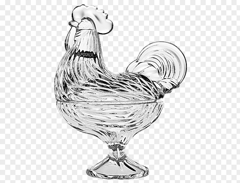 Glass Rooster Bohemia Lead Chicken PNG