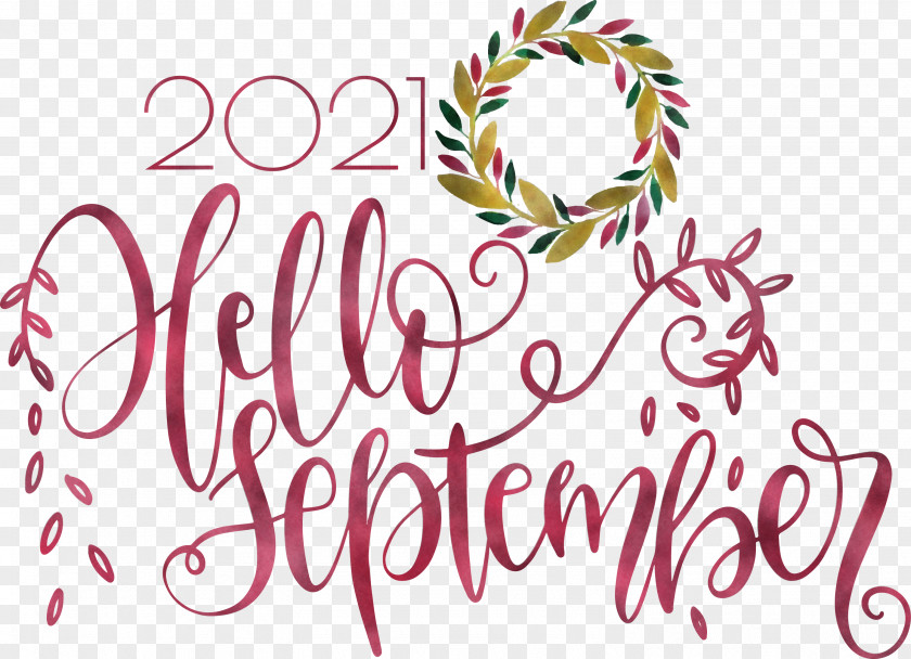 Hello September September PNG