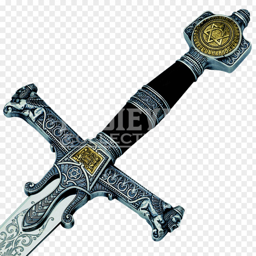 King SOLOMON Sword Arma Bianca Weapon Espadas Y Sables De Toledo Excalibur PNG