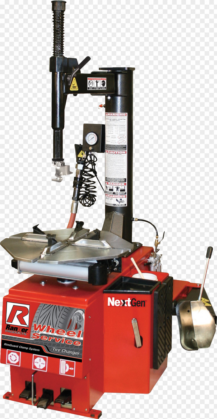 Car Tire Changer Bead Breaker Wheel Alignment PNG