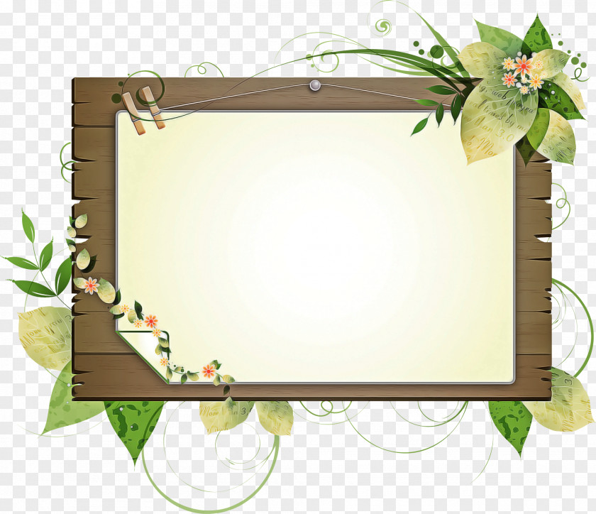 Flower Rectangle Frame Floral PNG