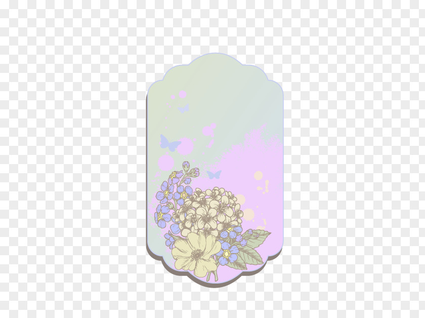 Floral Notes Bookmark Computer File PNG