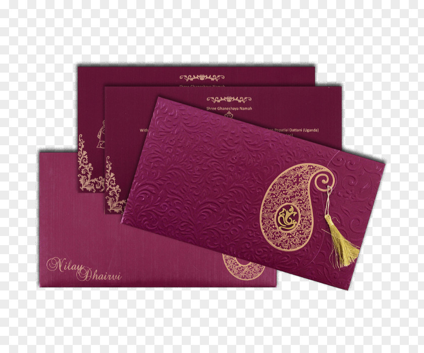 Hindu Wedding Cards Paper Rectangle Wallet Place Mats Brand PNG