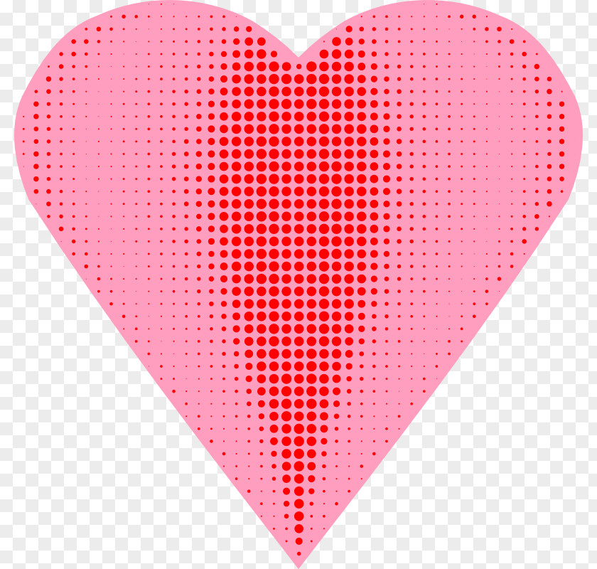 Pink Heart Image QR Code Barcode Information 2D-Code PNG