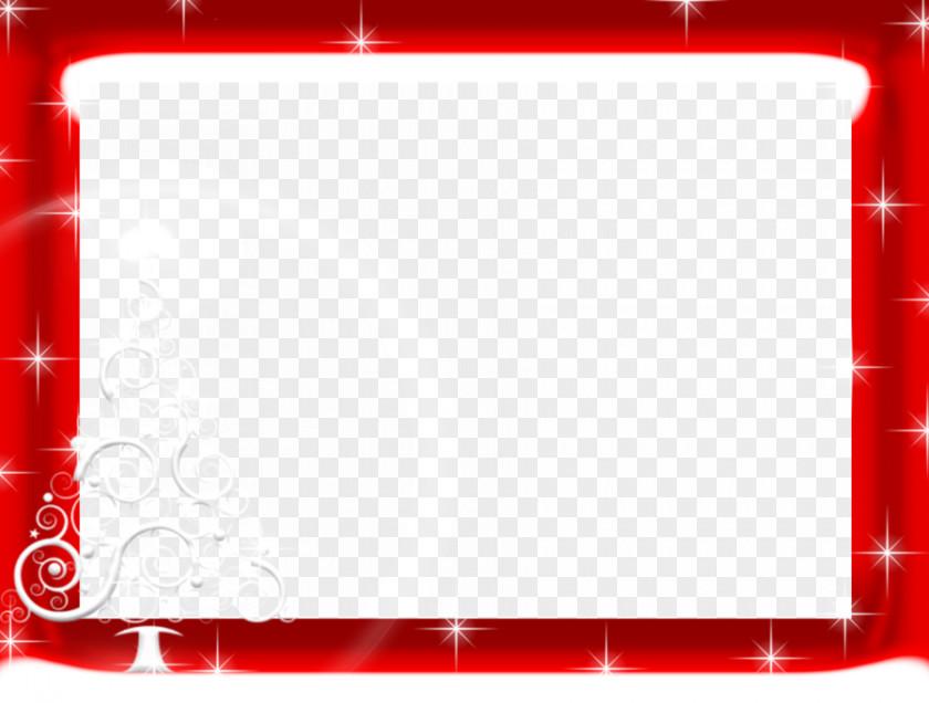 Red Border Frame Clipart Christmas Lights Santa Claus Clip Art PNG