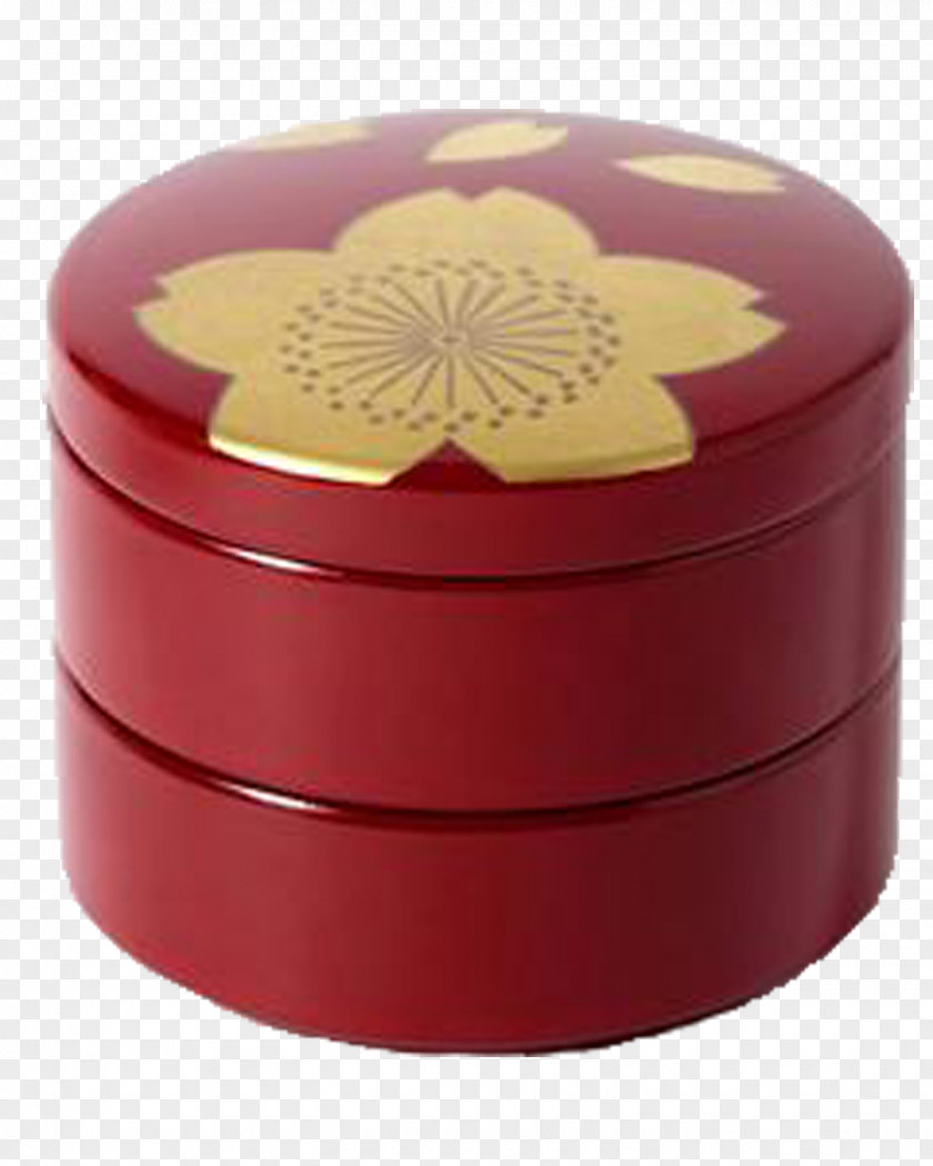 Sakura Two-story Jewelry Box Casket Cherry Blossom Lacquerware PNG