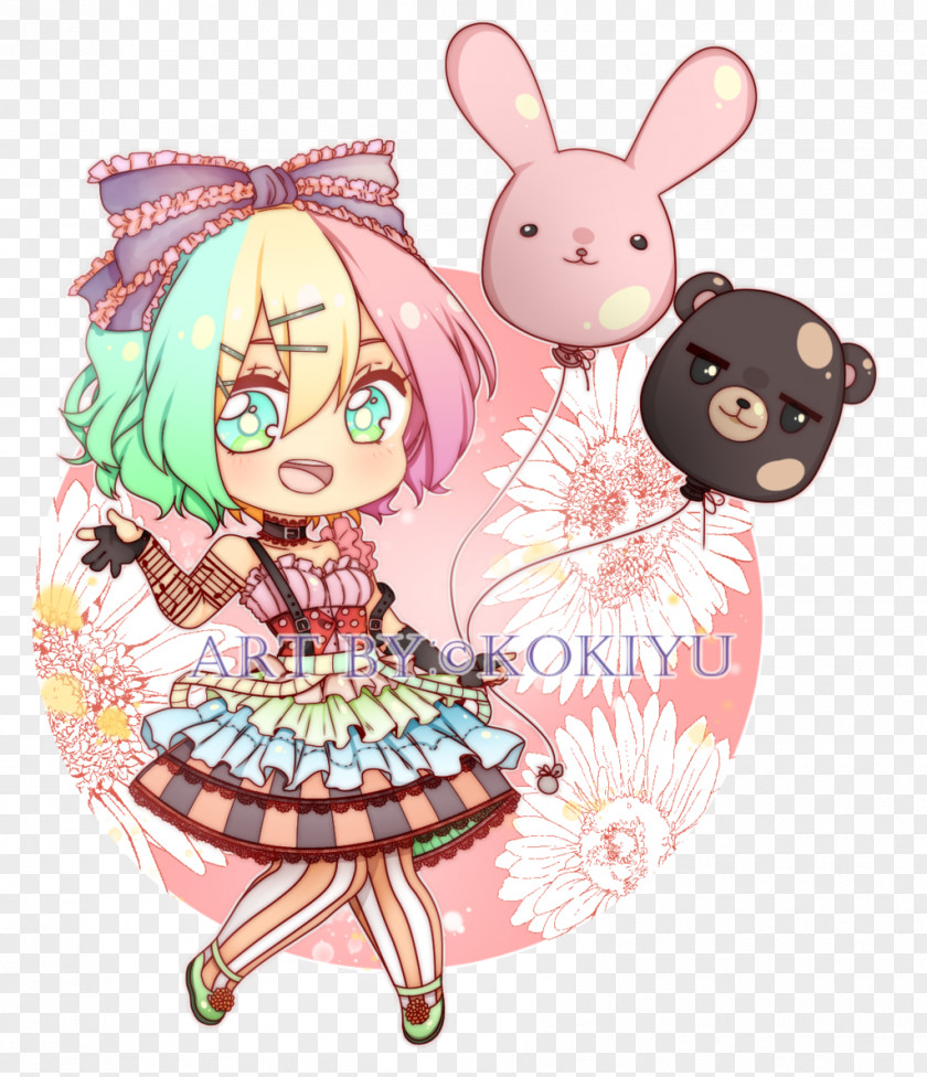 Cotton Candy Easter Bunny Ganache Chocolate PNG