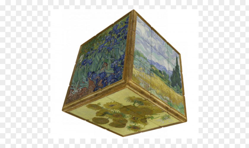 Van Gogh V-Cube 7 Puzzle Sudoku Cube Game PNG