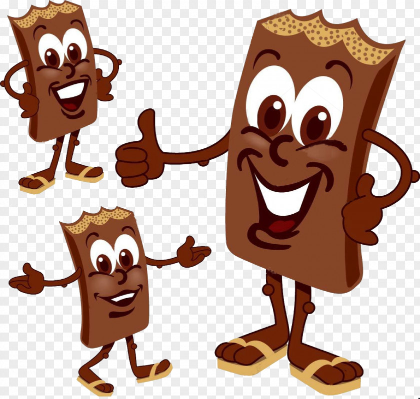 Choco Chocolate Bar Cake Cartoon PNG