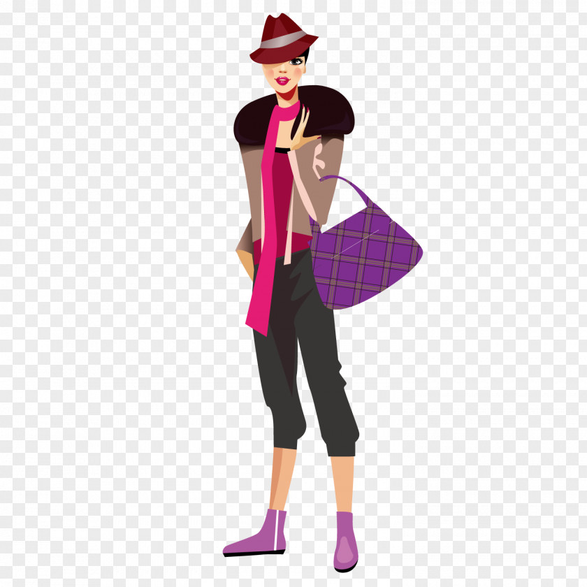 Fashion Girl Drawing Sketch PNG Sketch, with hat clipart PNG