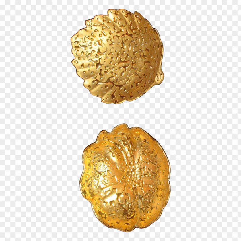 Gold Dripping Cookie M PNG