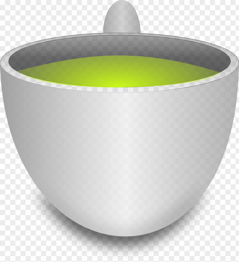 Green Tea Cup Image Bowl Ceramic Yellow PNG