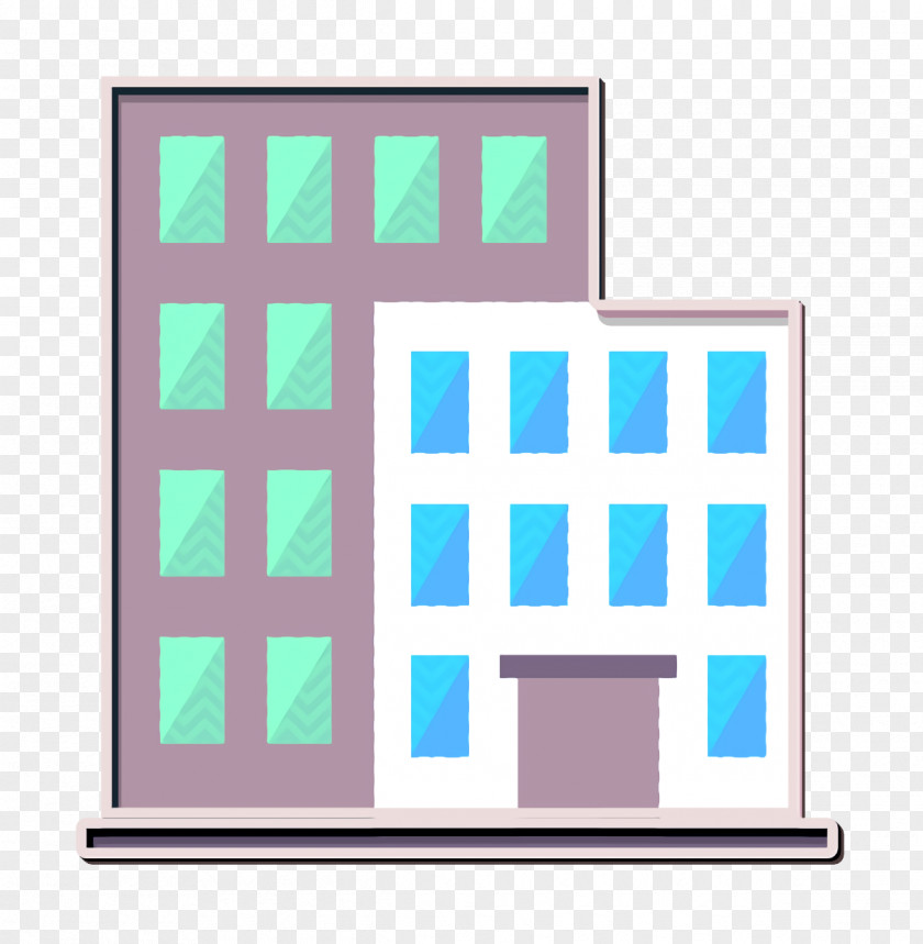 Rectangle School Education Icon Town Building & PNG