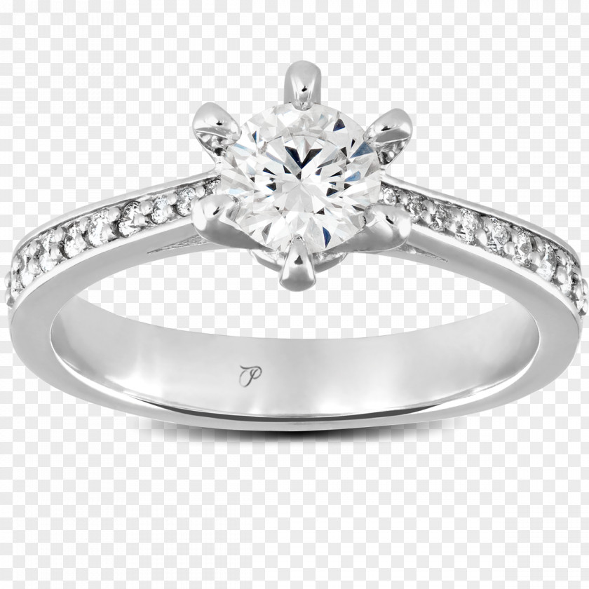 Solitaire Ring Wedding Brilliant Engagement Jewellery PNG