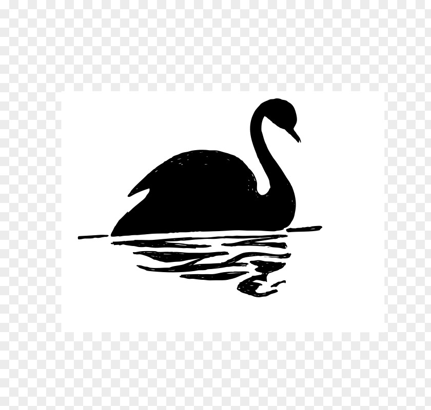 Swan Cliparts Black Drawing Clip Art PNG