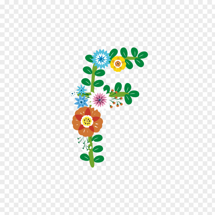 Wreath Letters Letter F PNG