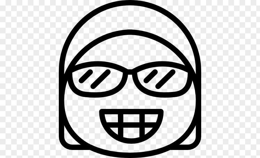 Black And White Smile Facial Expression PNG