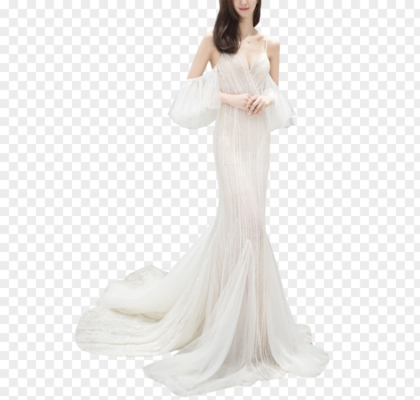 Dress Wedding Shoulder Gown Photo Shoot PNG