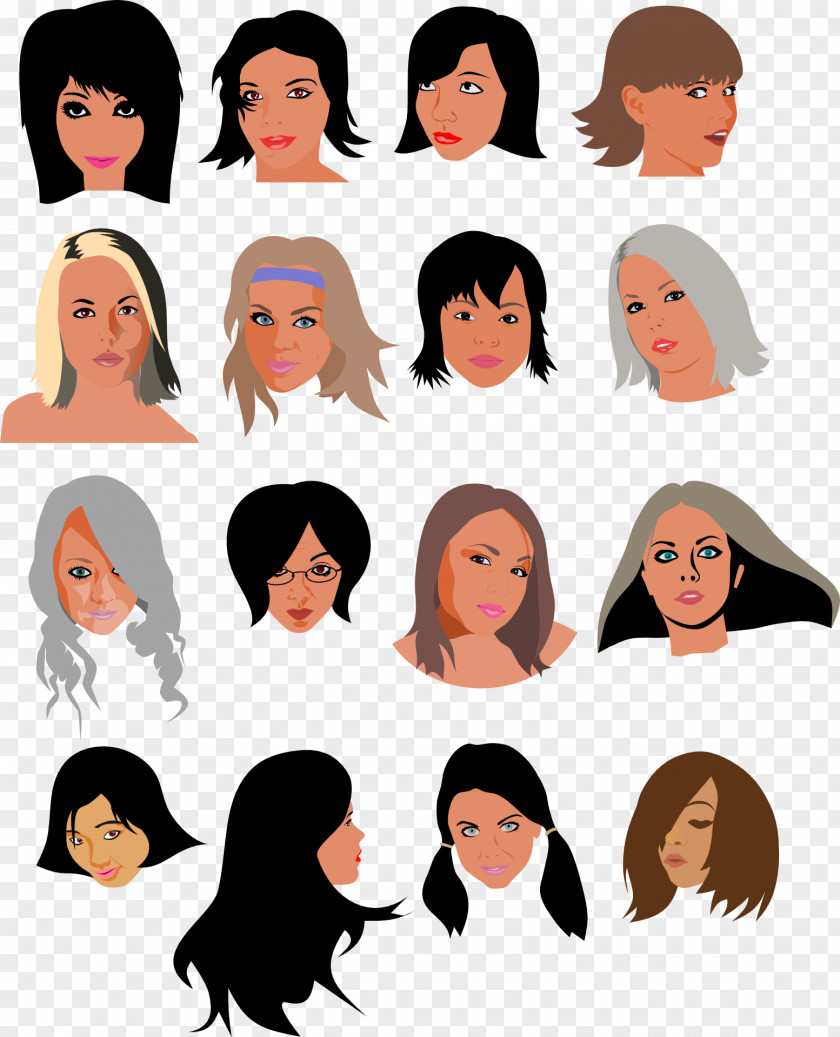 Women Face Drawing Smiley Clip Art PNG