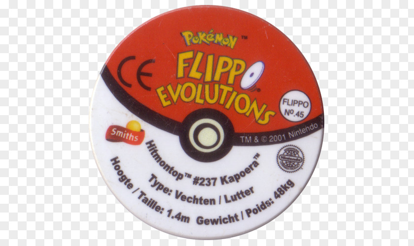 American Pie 45 Milk Caps Tazos Pokémon Furret Hitmontop PNG