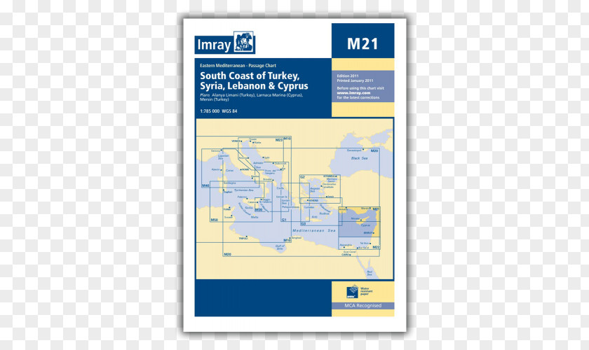 Map Imray Chart G14: Saronic And Argolic Gulfs Admiralty Nautical PNG