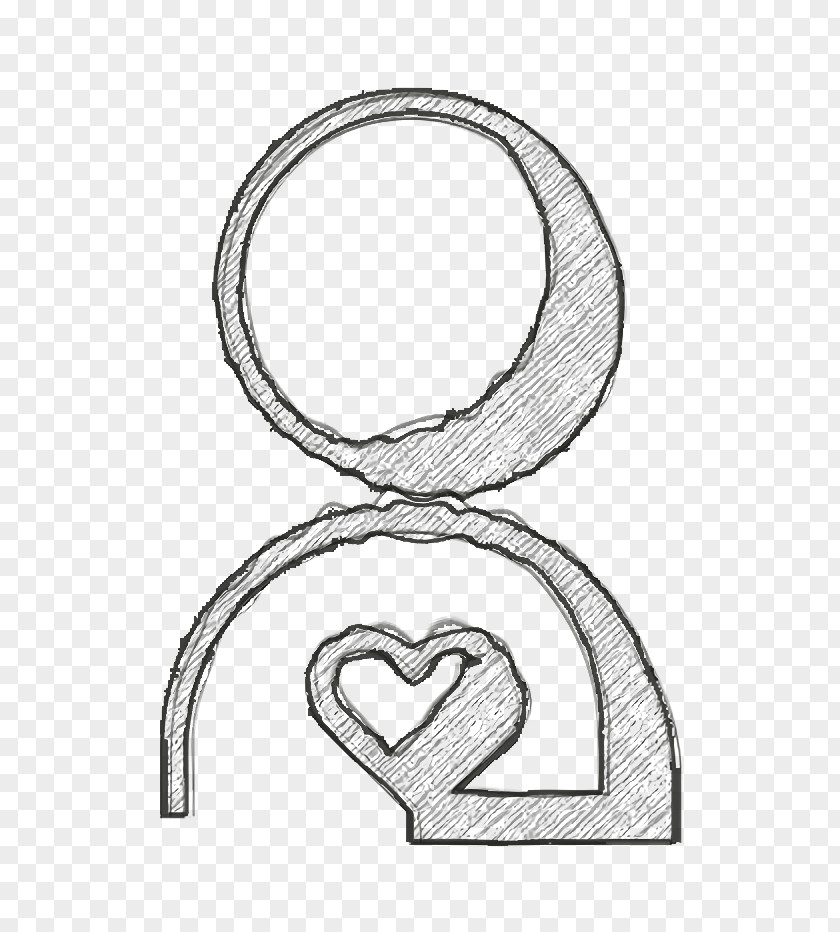 Coloring Book Symbol Heart Icon PNG
