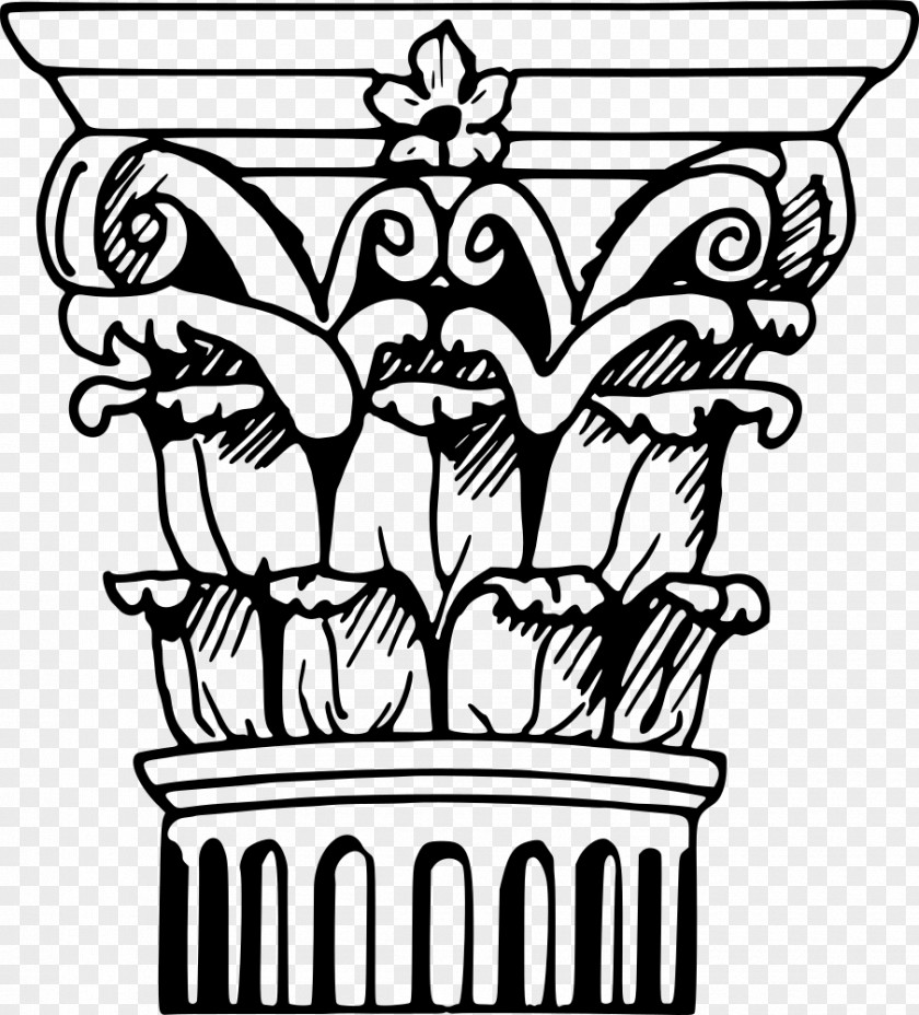 Column Classical Order Corinthian Doric Architecture Capital PNG