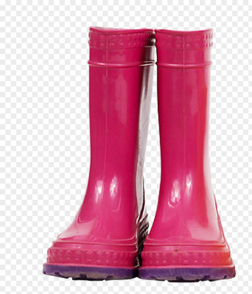 Red Rain Boots Shoe Wellington Boot Galoshes PNG