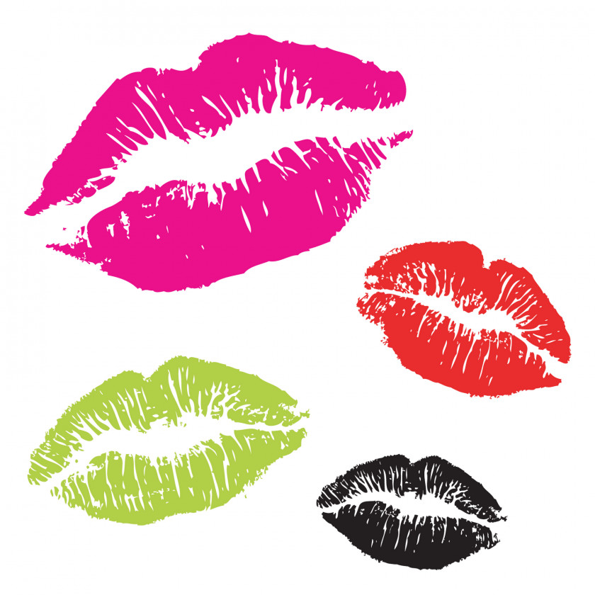 Kiss Tattoo Stencil Lipstick PNG