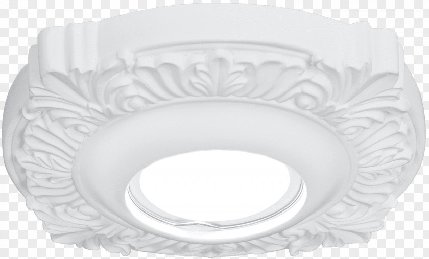 Light Fixture White Gypsum PNG