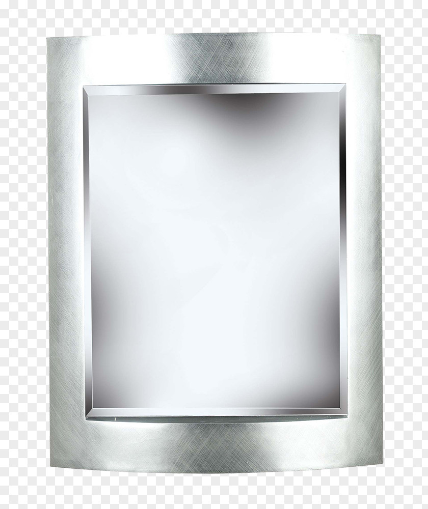 Light Mirror Silver Glass Rectangle PNG