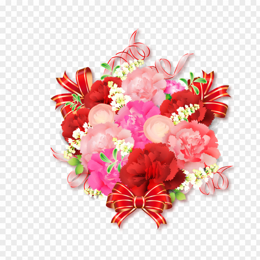 Red Flowers Are Free To Download Ribbon Packaging And Labeling Shoelace Knot PNG