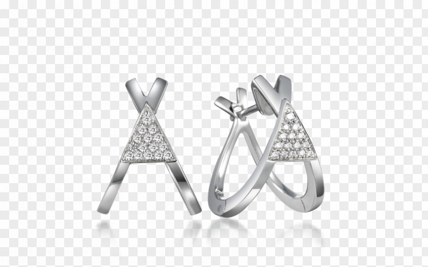 Silver Earring Body Jewellery PNG