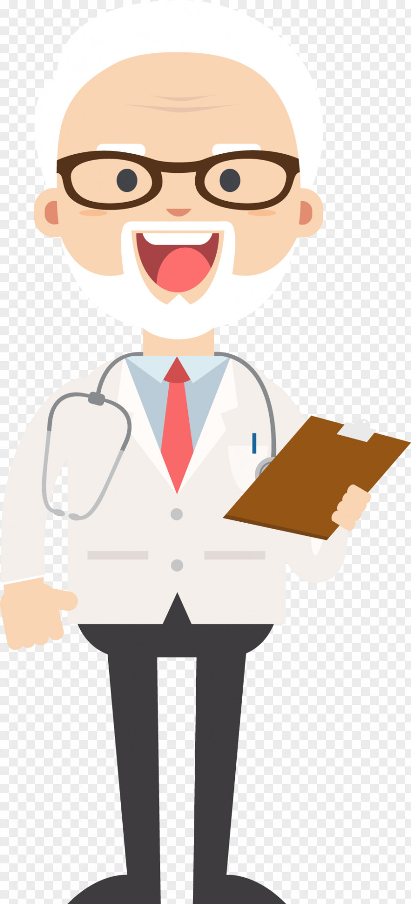 Vector Male Doctor Figure Glasses Physician Cartoon Euclidean PNG
