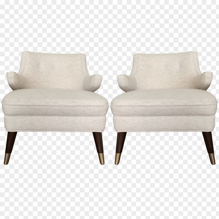 Bisque Loveseat Club Chair PNG