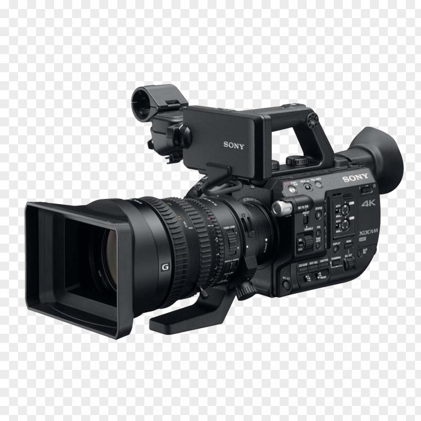 Camera Super 35 Sony XDCAM PXW-FS5 Video Cameras PNG
