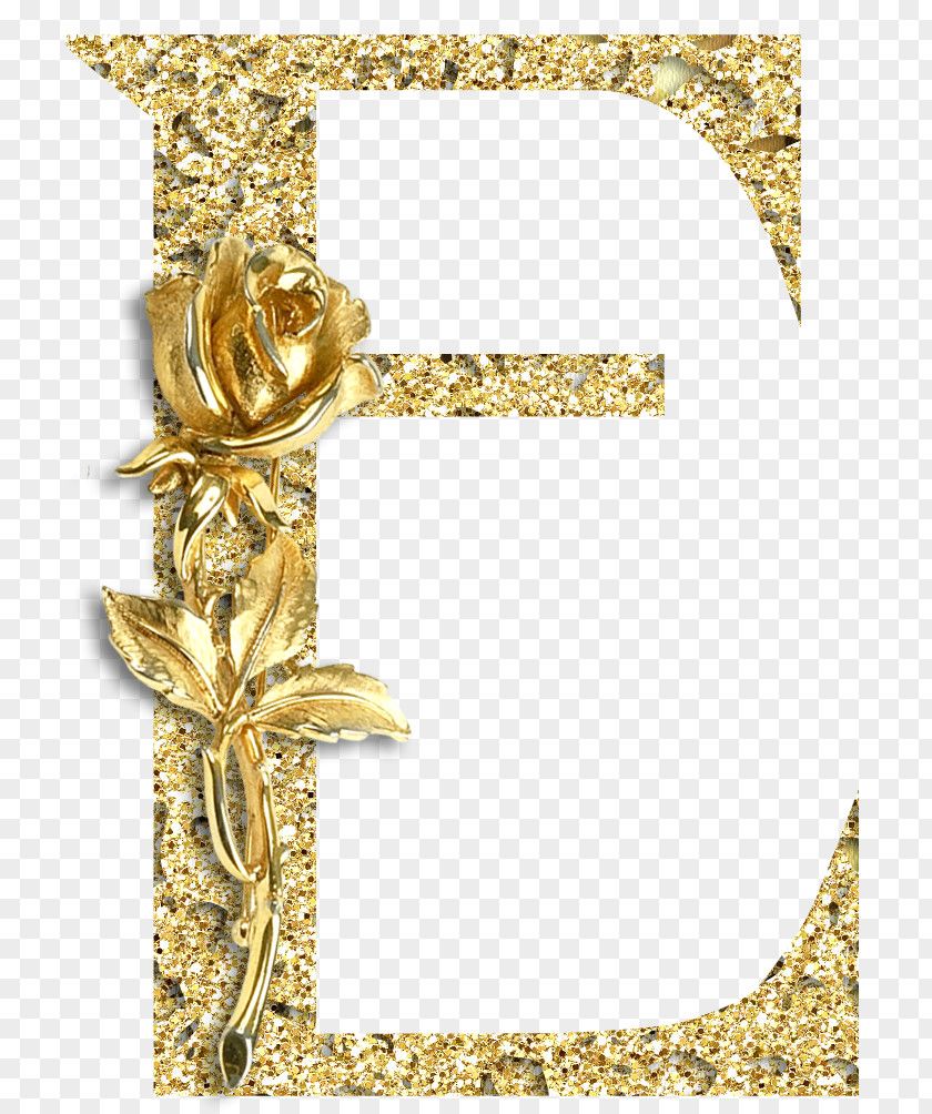 Gold Letter Alphabet Jewellery Pin PNG