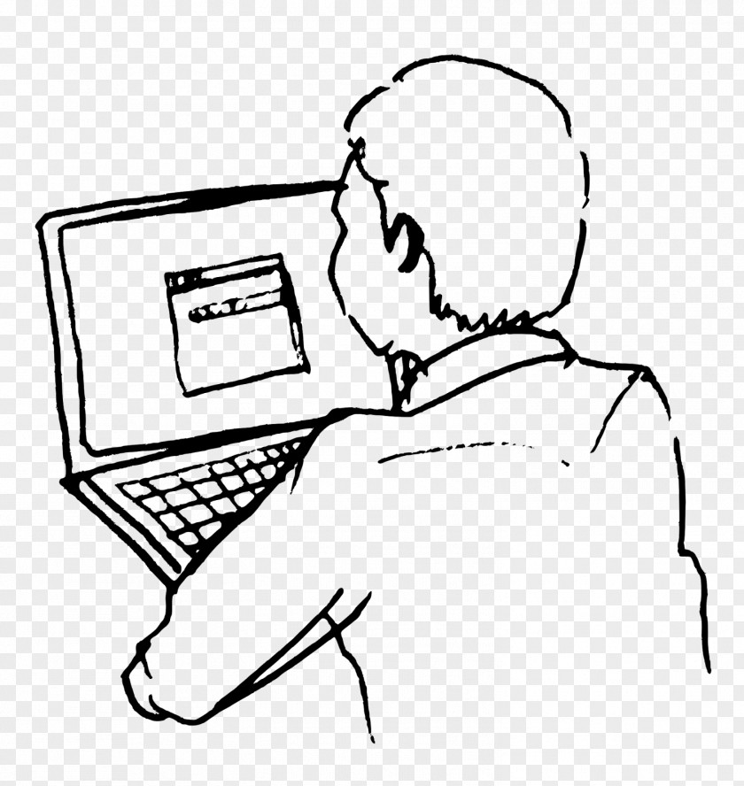 Memo Laptop Drawing Line Art Clip PNG