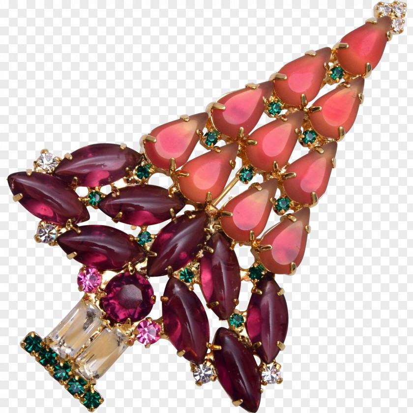 Ruby Body Jewellery Brooch Necklace PNG