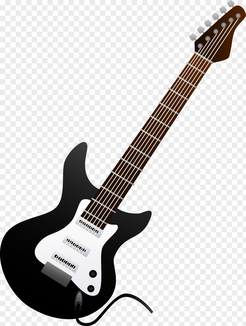 String Bass Cliparts Electric Guitar Black And White Acoustic Clip Art PNG