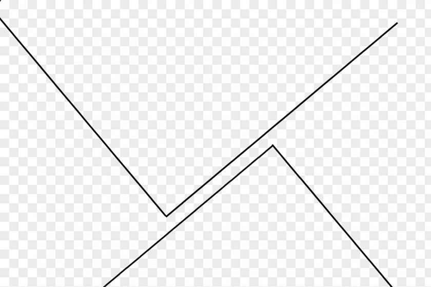 Triangle Point White Line Art PNG