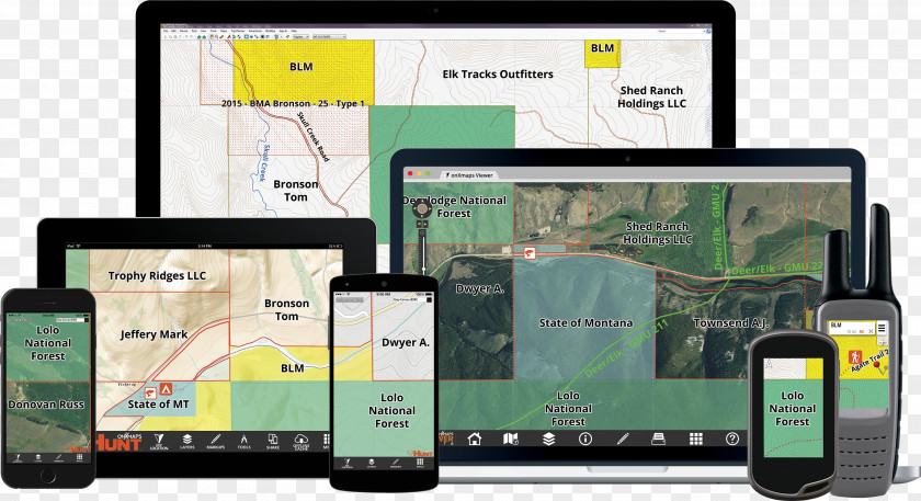 Gps Map GPS Navigation Systems OnXmaps Software Handheld Devices Hunting PNG