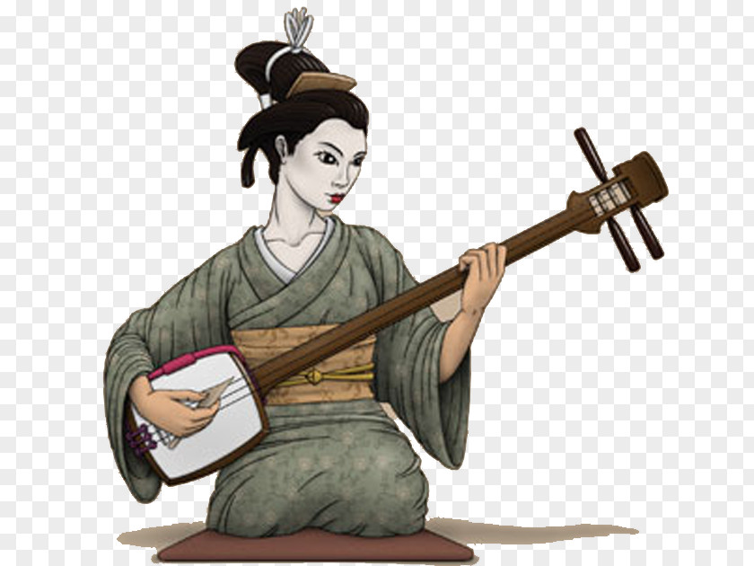 Japan Shamisen Musical Instruments String PNG