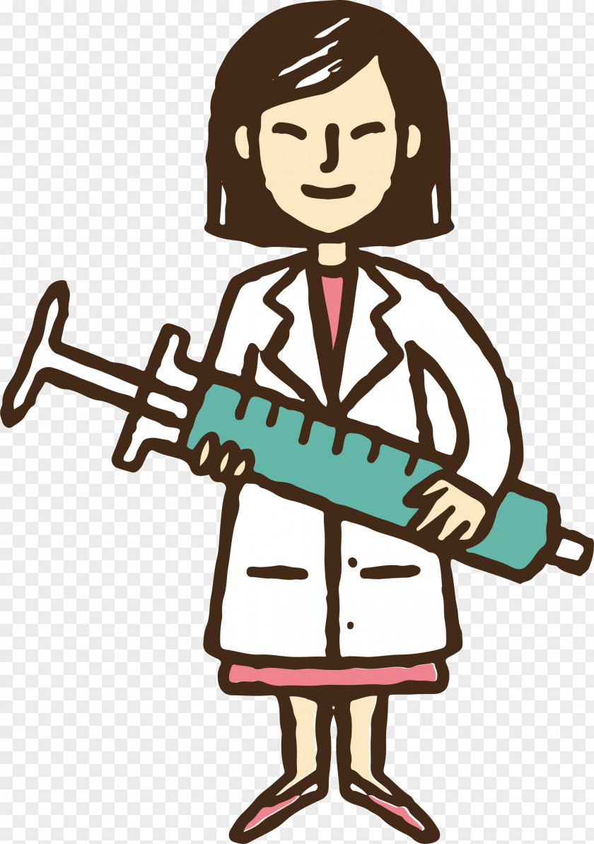 A Doctor With Needle Physician Clip Art PNG