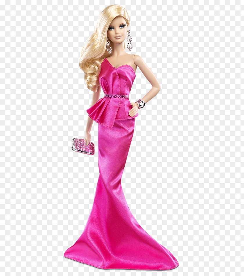 Doll Barbie Look Toy Gown PNG