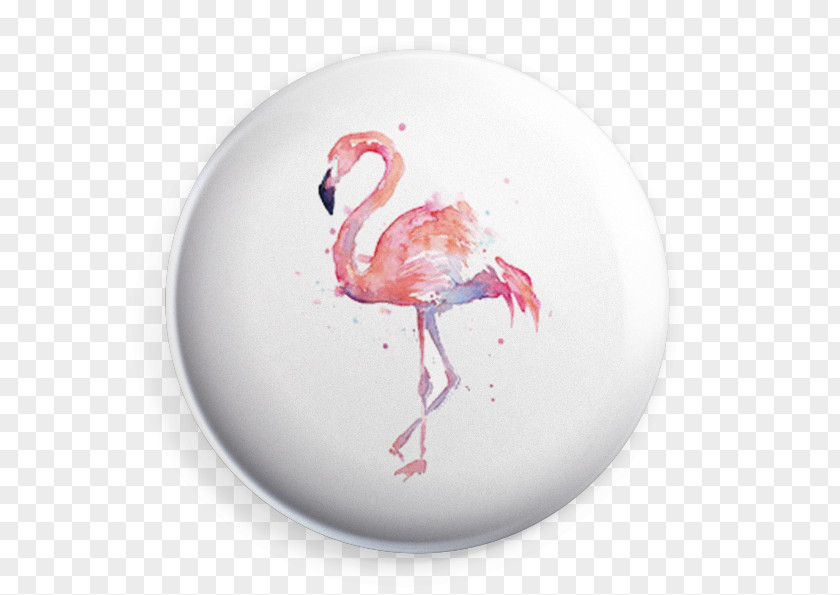 Flamingo Watercolor Painting Art Canvas Print PNG