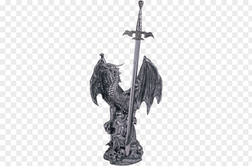 Dragon Skull Los Angeles Statue Figurine Wind Chimes Knight PNG