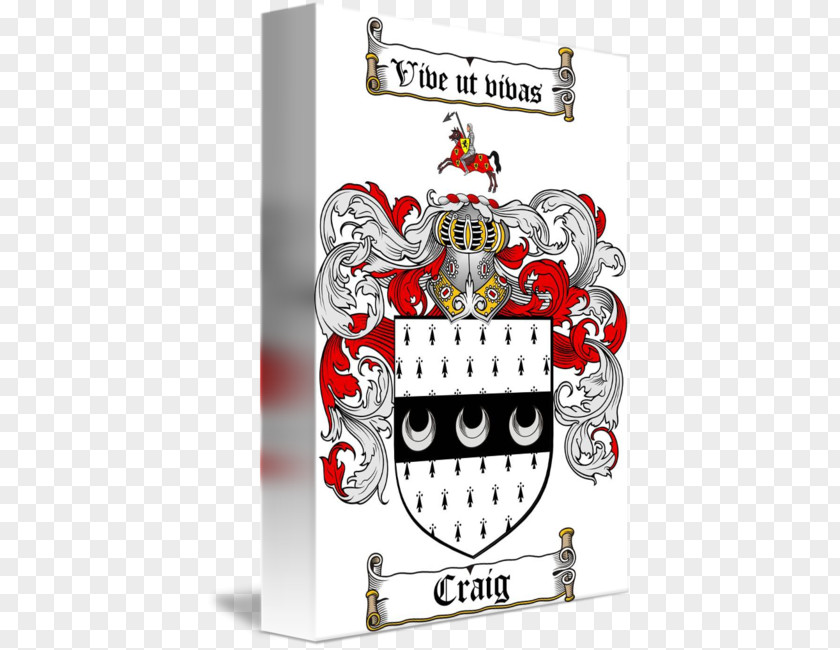 Family Coat Of Arms Crest Clan Craig Surname PNG