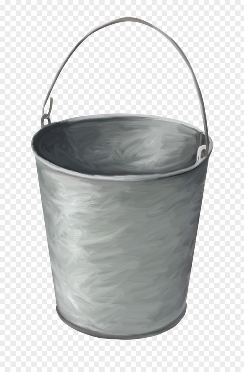 Gray Painted Bucket Grey Clip Art PNG