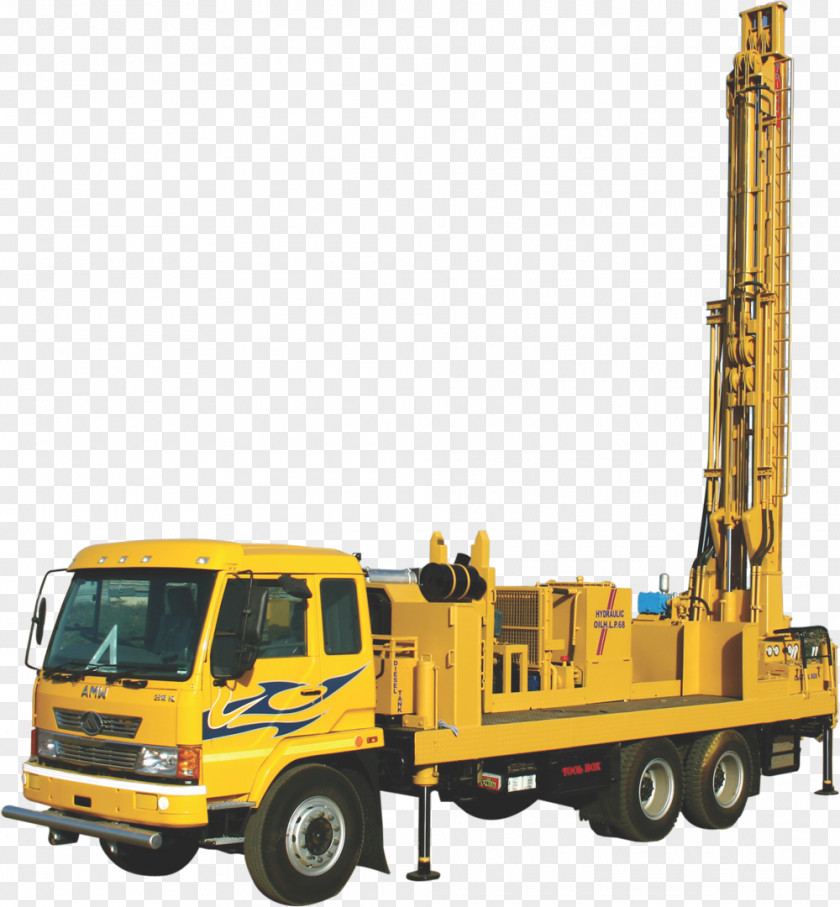 Lorry Submersible Pump Water Well Drilling Rig PNG